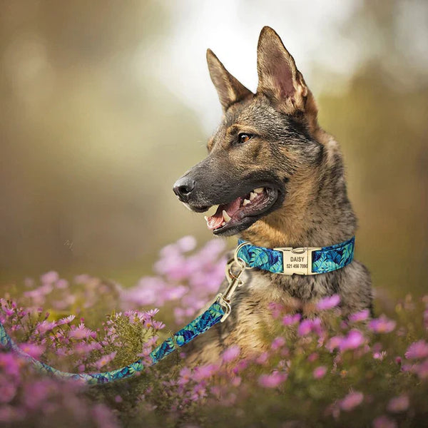 Personalized Floral Collar